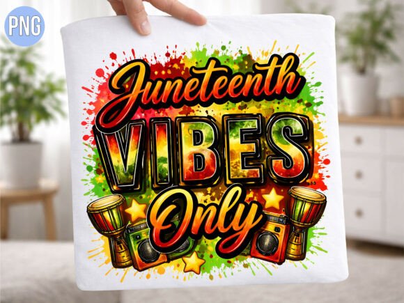 Download Juneteenth Vibes Only Drum Radio PNG - Juneteenth Collection