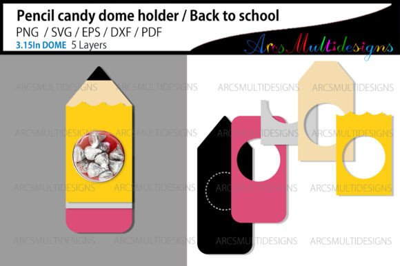 Download Pencil Candy Dome Holder - Premium Resources